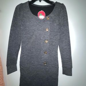 One size dress- brand new in dark grey